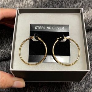 Gold Plated Hoop Earrings!